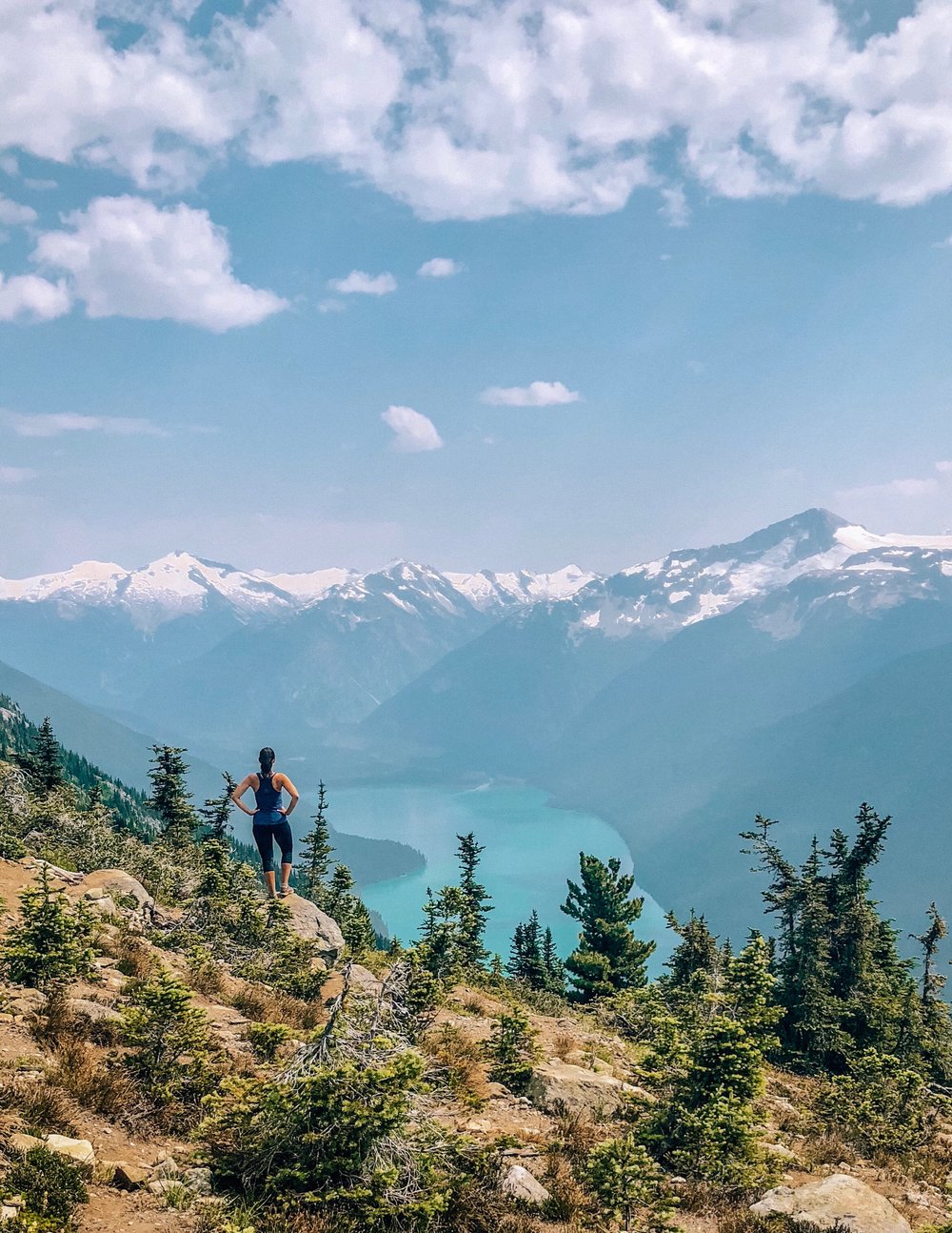 Most scenic mountain and lake views on Whistler Blackcomb Canada
