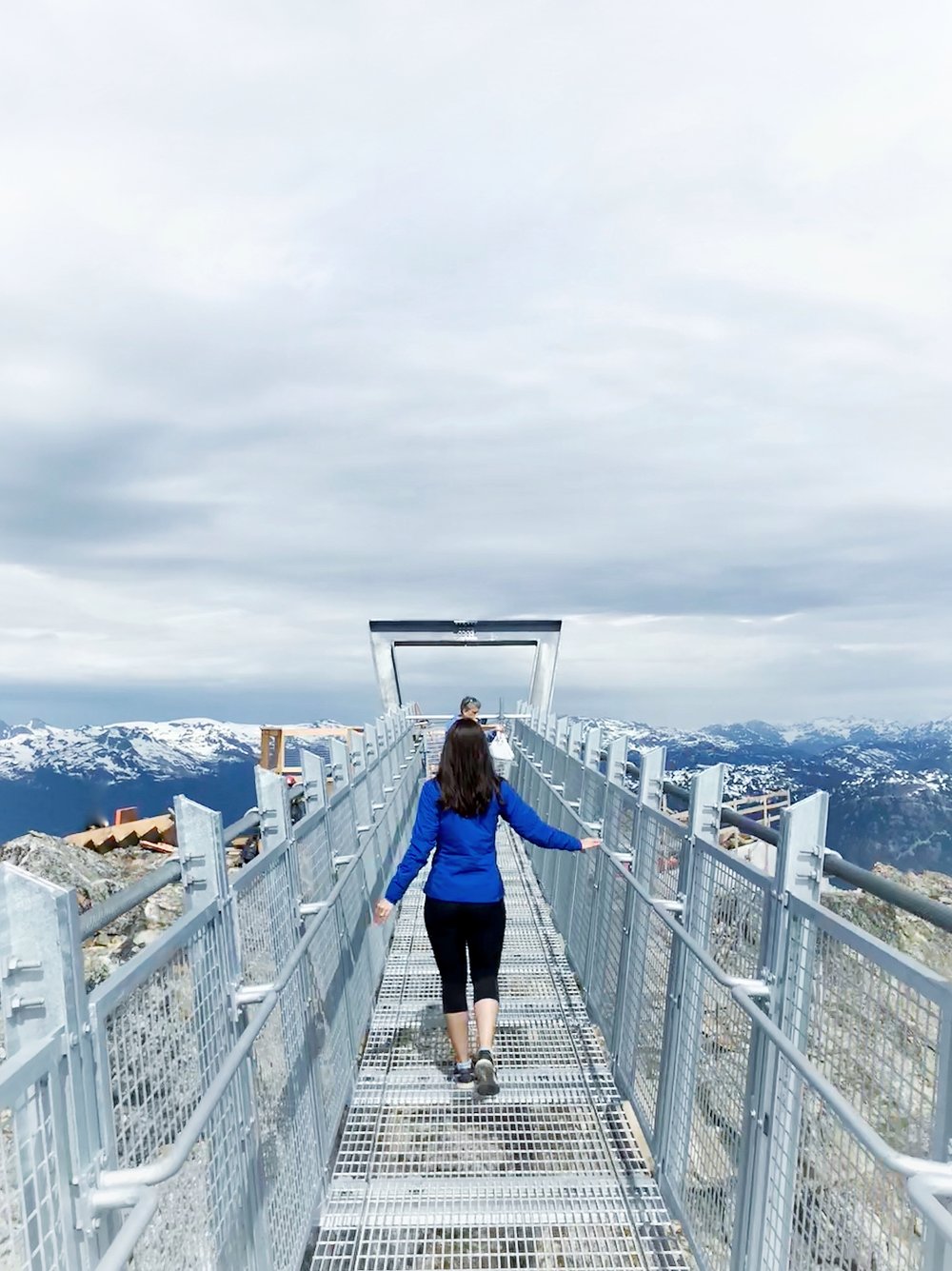 West Ridge platform views on Whistler Blackcomb mountain